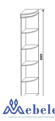 Полка угловая Орфей-11 КМК 0364.5